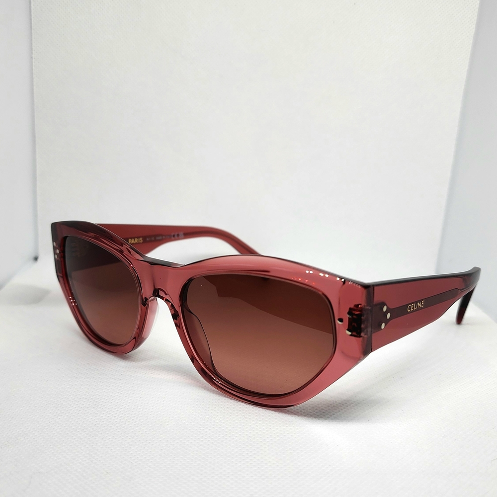 NEW AUTH Celine CL40219I Pink/Brown Gradient Sunglasses - Picture 3 of 10